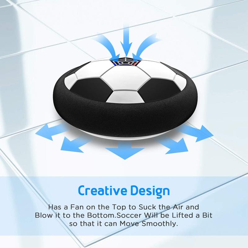 Hover Soccer Ball for Kids - Boy Birthday Gifts - Indoor Toy Games Gift for Boys Age 6, 7, 8, 9, 10, 11, 12 Year Old - Light-Up Toys Game for Kid - 6-8, 8-12 - Gifts for 8 Year Old Boy (Single)