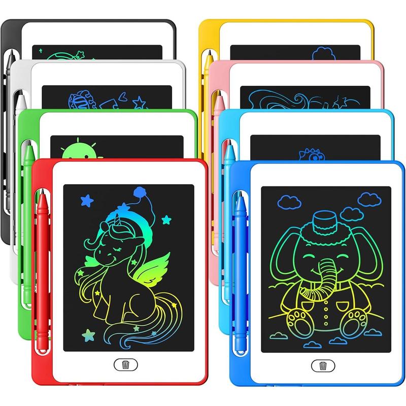 3 Pack LCD Writing Tablet for Kids, 6.5 Inch Colorful Doodle Board Drawing Tablet, Erasable Reusable Electronic Drawing Pads, Educational Learning Toys Birthday Gifts for Girls Boys Age 3 4 5 6 7 8