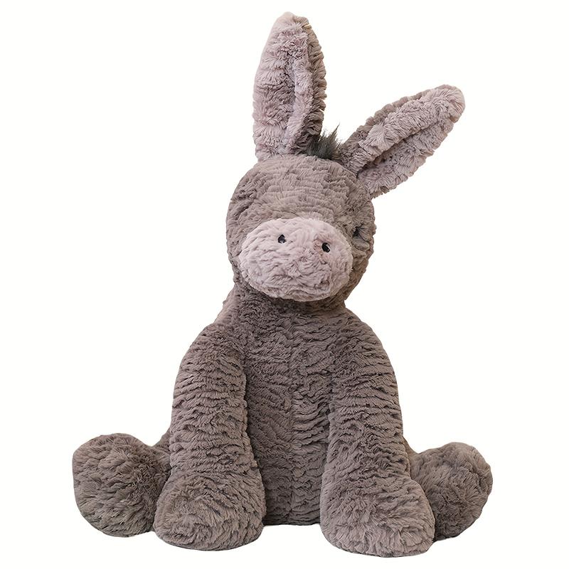 Fur Donkey Doll Simulation Cartoon Animal Donkey Plush Throw Pillow Suitable For Different Scenes, Can Be Used As A Gift For Creative birthday gift New Year gift Valentine's Day gift home decoration