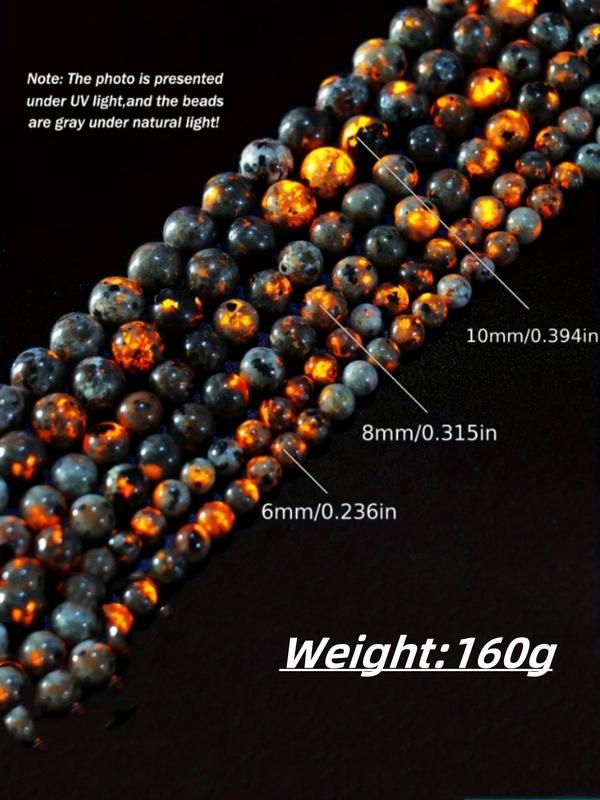 Ombre Luminous Stone Beads, 6 8 10mm Luminous Stone Beads, DIY Jewelry Making Accessories for Bracelet Necklace Earrings