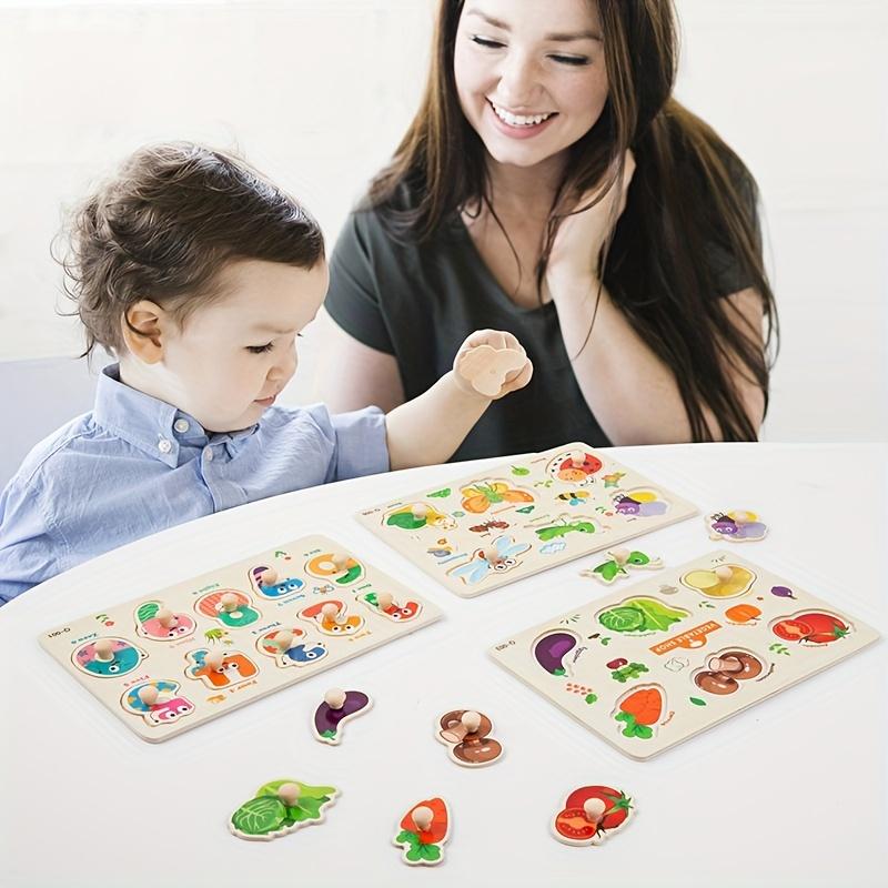 Children's 3D Wooden Puzzle: Early Education Cognitive Puzzle Toy, Suitable For Cognitive Development Of Children Ages 3 To 6, Perfect As A Christmas And Birthday Gift.