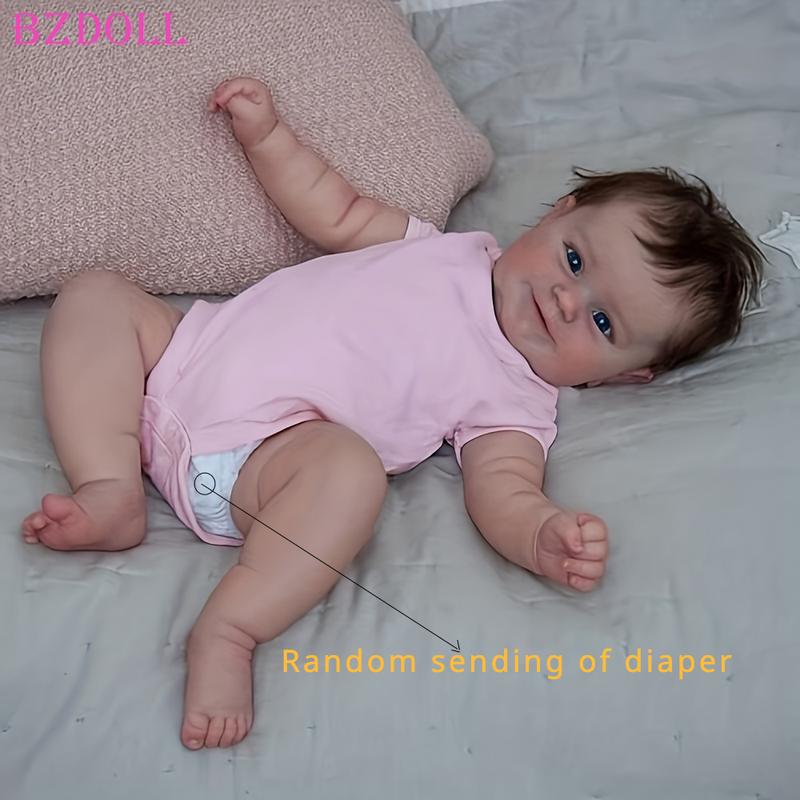 20inch 50cm Reborn Princess Toddler Doll - Realistic Vinyl Newborn Baby Doll with Cloth Body, Lovely Birthday Gift Toy for Kids - Ideal for Halloween, Christmas, and Everyday Play