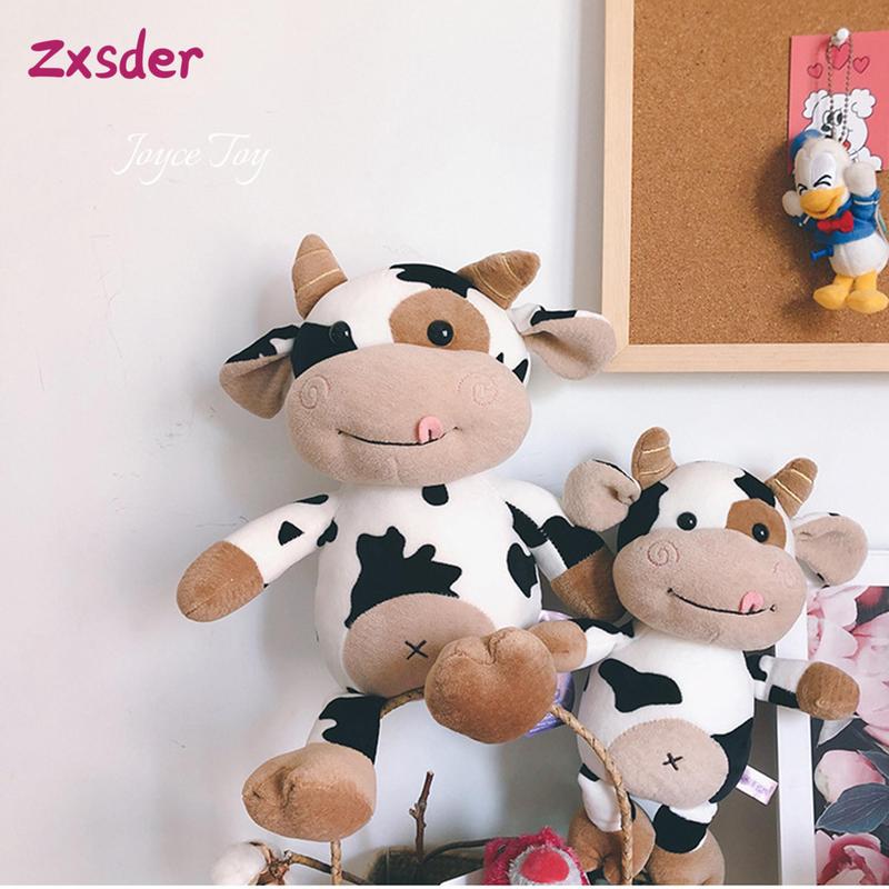 Cute Milk Cow Plush Toy Animal Stuffed Doll Festival Present Birthday Gift Home Decoration