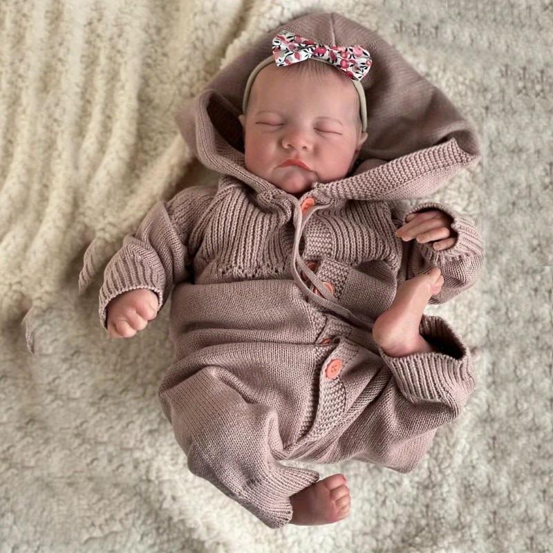 48cm Lifelike Reborn Baby Dolls Levi 19 Inch Realistic Newborn Baby Doll Real Life Baby Dolls Reborn Girl Doll Best Birthday Set For Girls Easter Gift