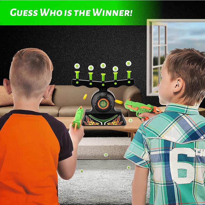 Shooting Targets for Nerf Guns Shooting Game Glow in The Dark Floating Ball Target Practice Toys for Kids Boys Hover Shot 1 Blaster Toy Gun 10 Soft Foam Balls 3 Darts Shooting Games Toy Gift