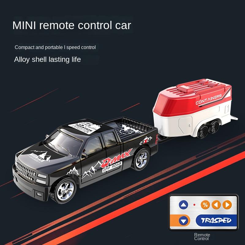 Mini RC Drift Car 1:64 scale, Remote Control Off-Road Vehicle Tiny Alloy Truck, Electric Toys 2.4GHz Control, RC Drift Hobby, Christmas Birthday Gift for Boys Children