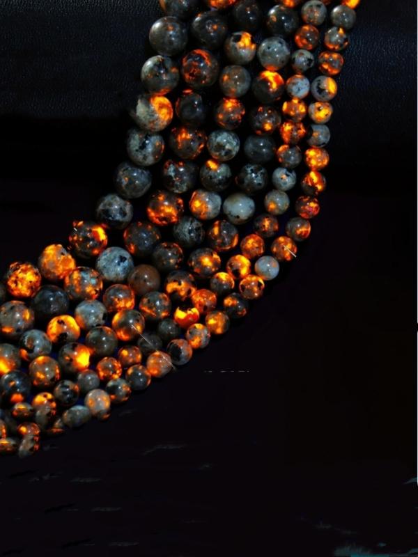 Ombre Luminous Stone Beads, 6 8 10mm Luminous Stone Beads, DIY Jewelry Making Accessories for Bracelet Necklace Earrings