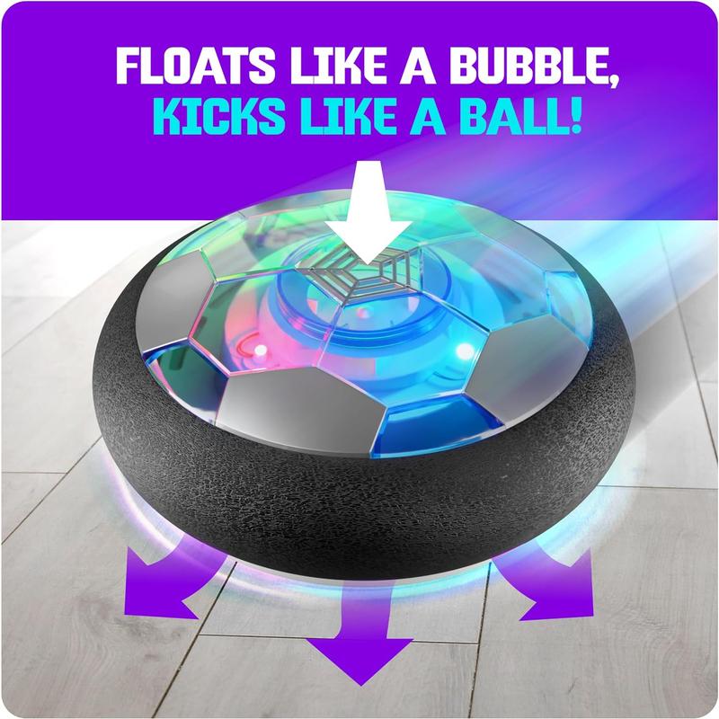 Hover Soccer Ball for Kids - Boy Birthday Gifts - Indoor Toy Games Gift for Boys Age 6, 7, 8, 9, 10, 11, 12 Year Old - Light-Up Toys Game for Kid - 6-8, 8-12 - Gifts for 8 Year Old Boy (Single)