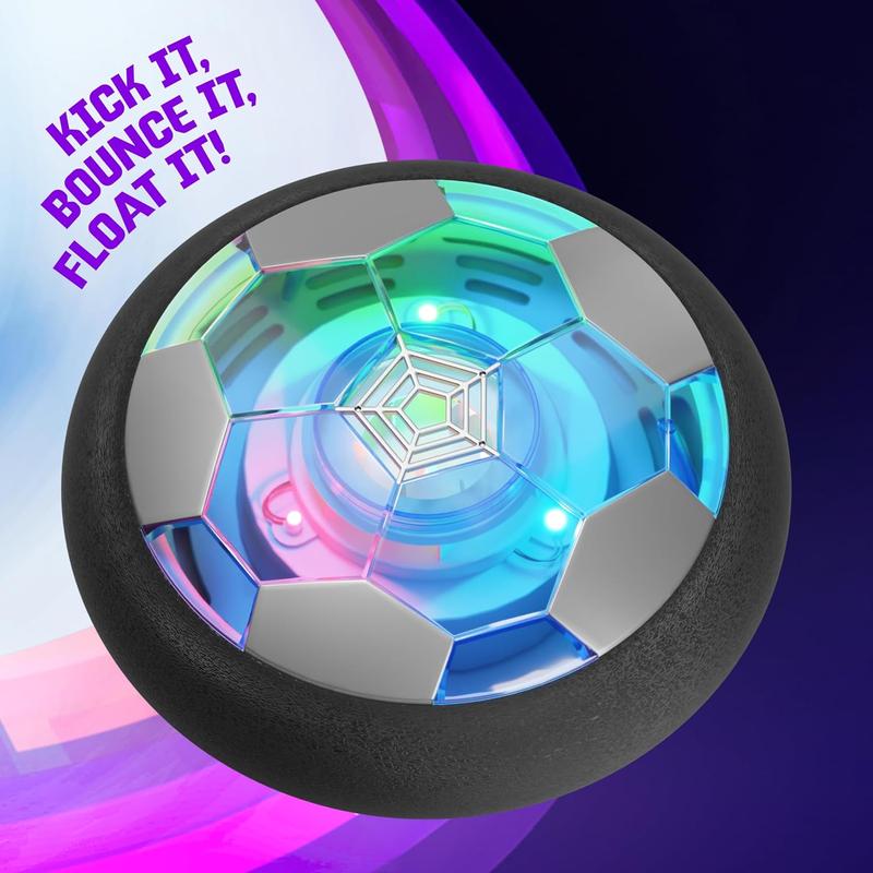 Hover Soccer Ball for Kids - Boy Birthday Gifts - Indoor Toy Games Gift for Boys Age 6, 7, 8, 9, 10, 11, 12 Year Old - Light-Up Toys Game for Kid - 6-8, 8-12 - Gifts for 8 Year Old Boy (Single)