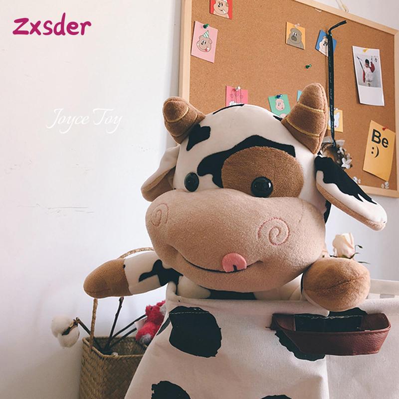 Cute Milk Cow Plush Toy Animal Stuffed Doll Festival Present Birthday Gift Home Decoration