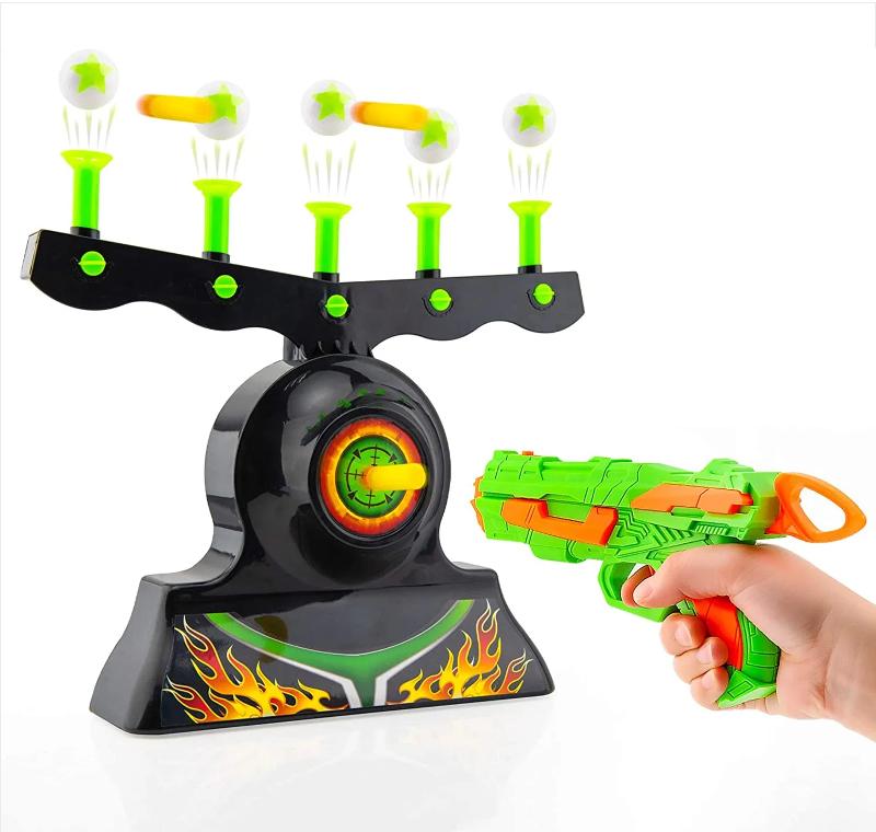 Shooting Targets for Nerf Guns Shooting Game Glow in The Dark Floating Ball Target Practice Toys for Kids Boys Hover Shot 1 Blaster Toy Gun 10 Soft Foam Balls 3 Darts Shooting Games Toy Gift