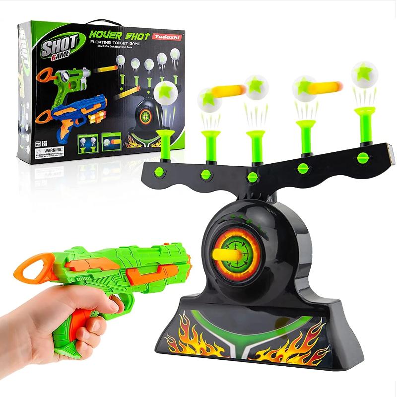 Shooting Targets for Nerf Guns Shooting Game Glow in The Dark Floating Ball Target Practice Toys for Kids Boys Hover Shot 1 Blaster Toy Gun 10 Soft Foam Balls 3 Darts Shooting Games Toy Gift