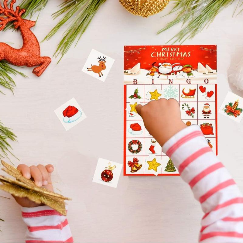 Christmas Bingo and Crafts - Holiday Party Games for 24 Players - Fun for the Whole Family