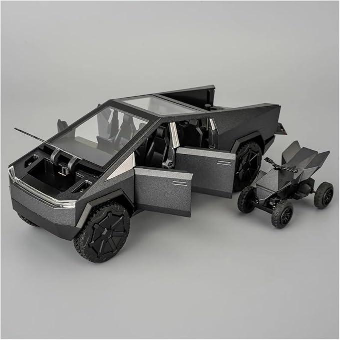 Tesla Cybertruck 1:32 Model with Light, Sound, and Friction Pullback Action – Perfect Toy for Collectors, Kids, and Futuristic Car Fans