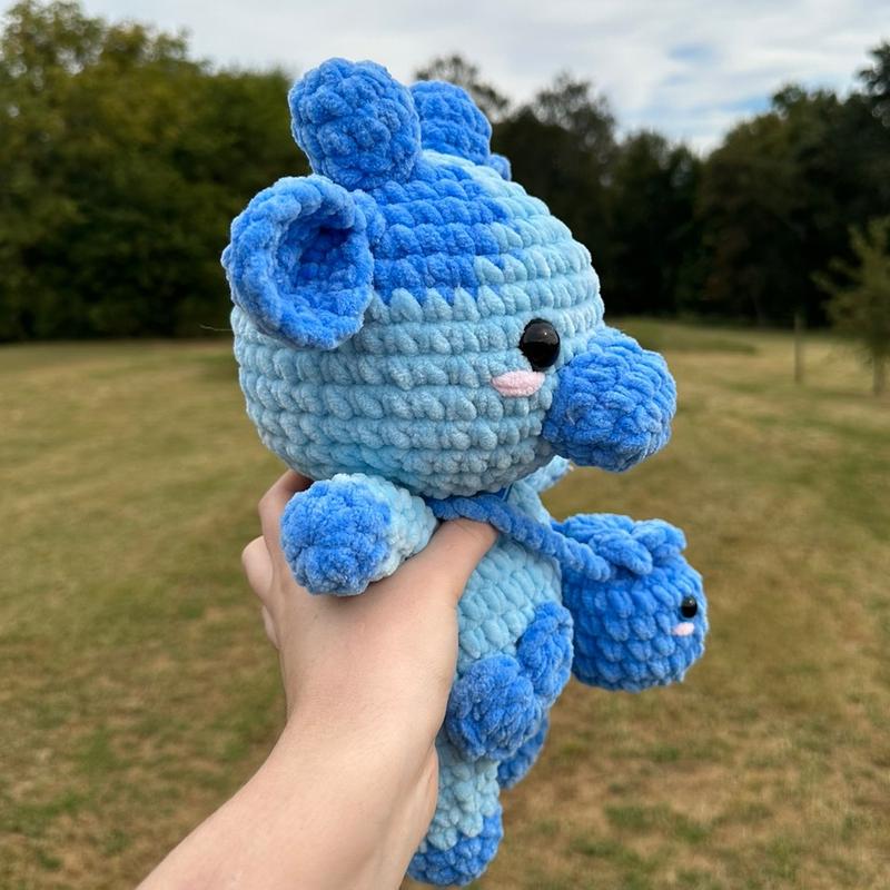 Crochet Blueberry Cow