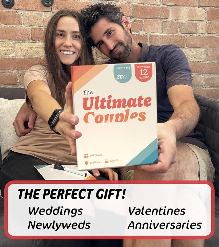 Ultimate Couples Game - Fun Party Game for Adults and Couples Game for Date Night! Guess, Match, and Draw in This Trivia, Conversation, and Relationship Card Game for Couples Gifts, 2-12 Players