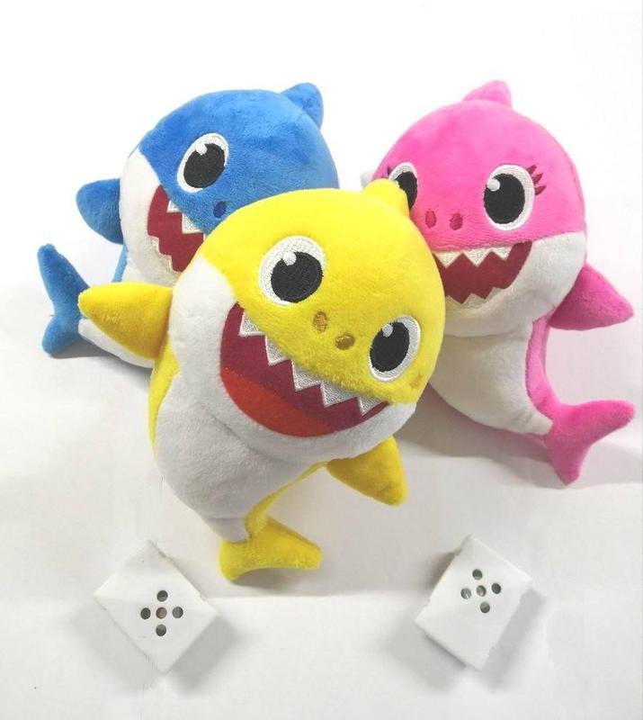 Baby Cute Shark Plush Toy - Interactive Soft Stuffed Animal Shark Plushie Doll, Shark Christmas Birthday Gift, Home Decor for Boys and Girls(12in)