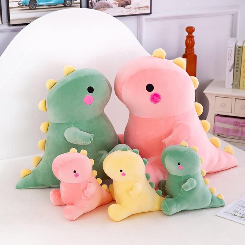 Christmas gift Cute Fat Dinosaur Plush Toy, Soft Stuffed Animal Doll, 8 Inches, Eco-Friendly Material, Ideal Gift for Kids Girls Boys