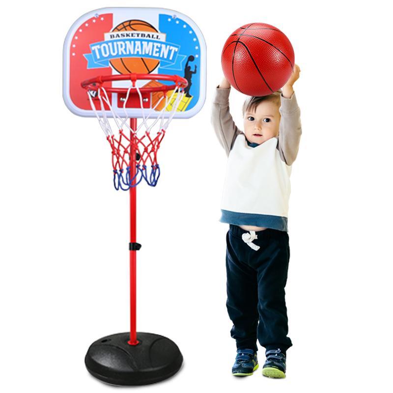 Adjustable Height Basketball Hoop Toy, 1 Set Basketball Stand Toy with Basketball, Indoor Basketball Game Toy, Portable Sports Toy Gift