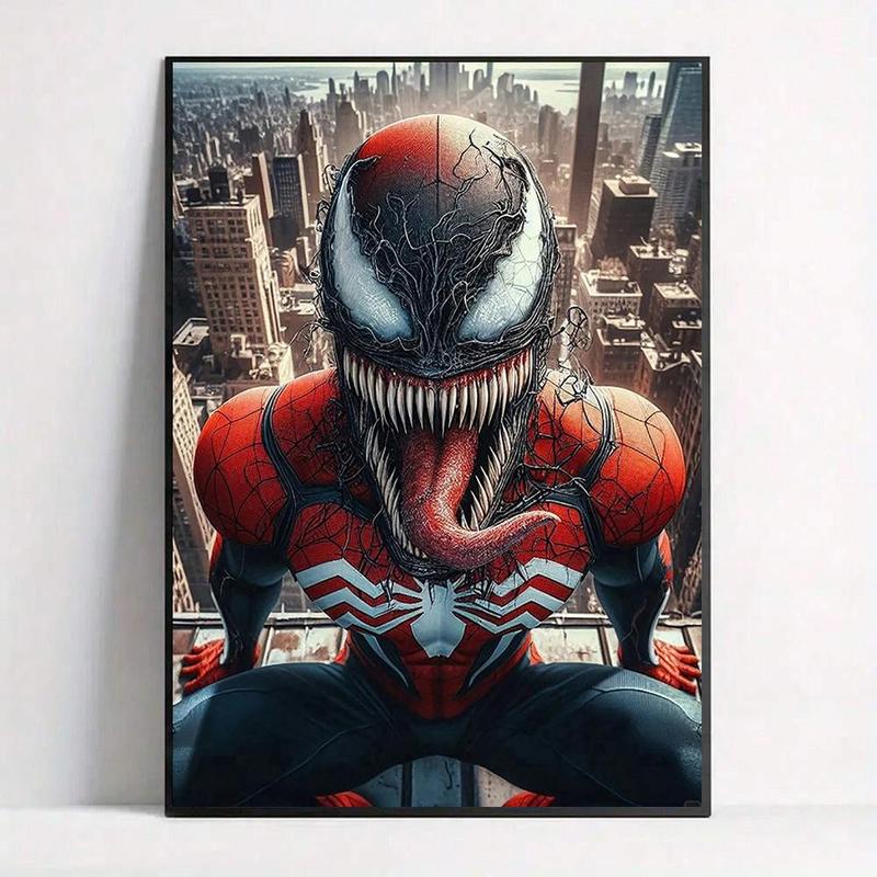 Spider-man & Venom Pattern DIY Diamond Arts Colorful Painting Kit without Frame, DIY 5D Diamond Arts Colorful Painting for Home Bedroom Wall Decor