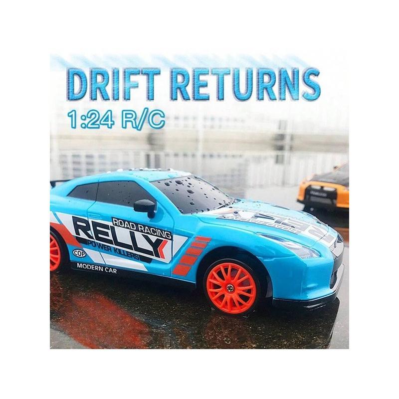 1: 24 Remote-Controlled Racing Car, 2.4G Mini Four-Wheel Drive Racing Car, High-Speed Toy Car, Up To 15mph, Aluminum Alloy Hood, ABS Shell, Replaceable Tires, Drift Resistant