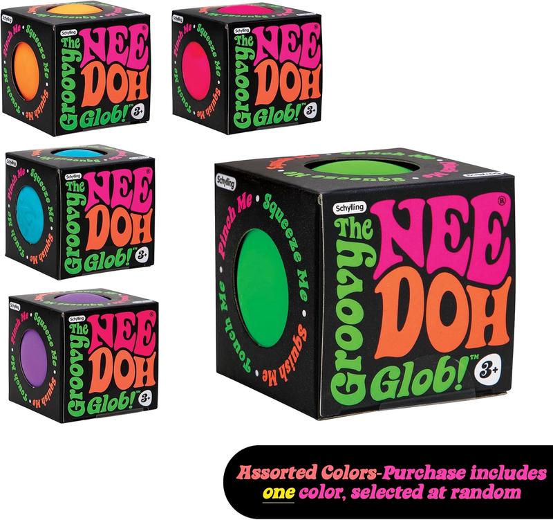 NeeDoh Original - Sensory Fidget Toy - Assorted Colors - Ages 3 to Adult , 1 Count ( Pack of 1)