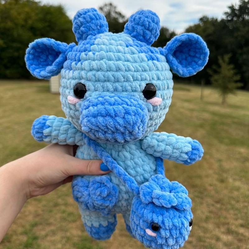 Crochet Blueberry Cow