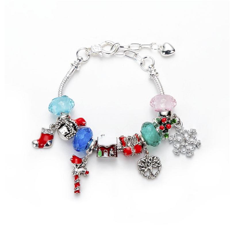 Christmas Countdown Calendar Bracelets DIY Jewelry Making Kit Including 22 Charm Beads 2 Bracelets advent calendar 2024