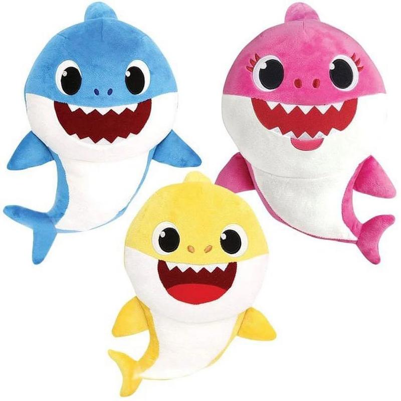 Baby Cute Shark Plush Toy - Interactive Soft Stuffed Animal Shark Plushie Doll, Shark Christmas Birthday Gift, Home Decor for Boys and Girls(12in)