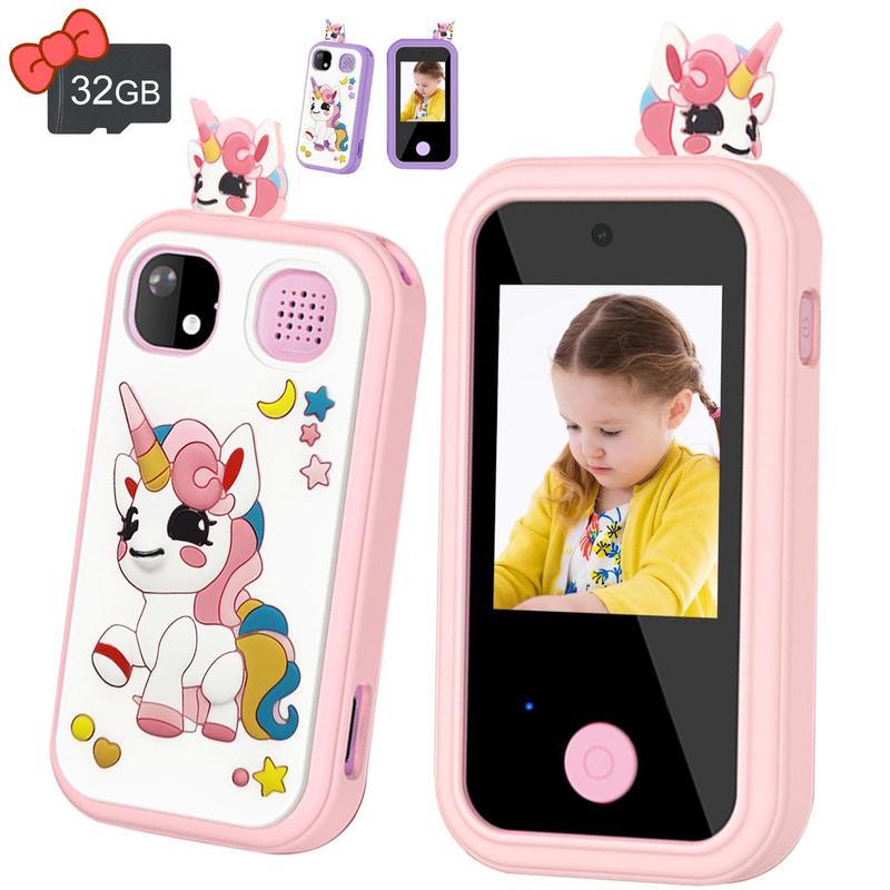 Cute Unicorn Design Smart Phone Toy, 1 Count Educational Learning Phone Toy with Camera, Birthday Gift for Girls & Boys, Educational Toys for Children