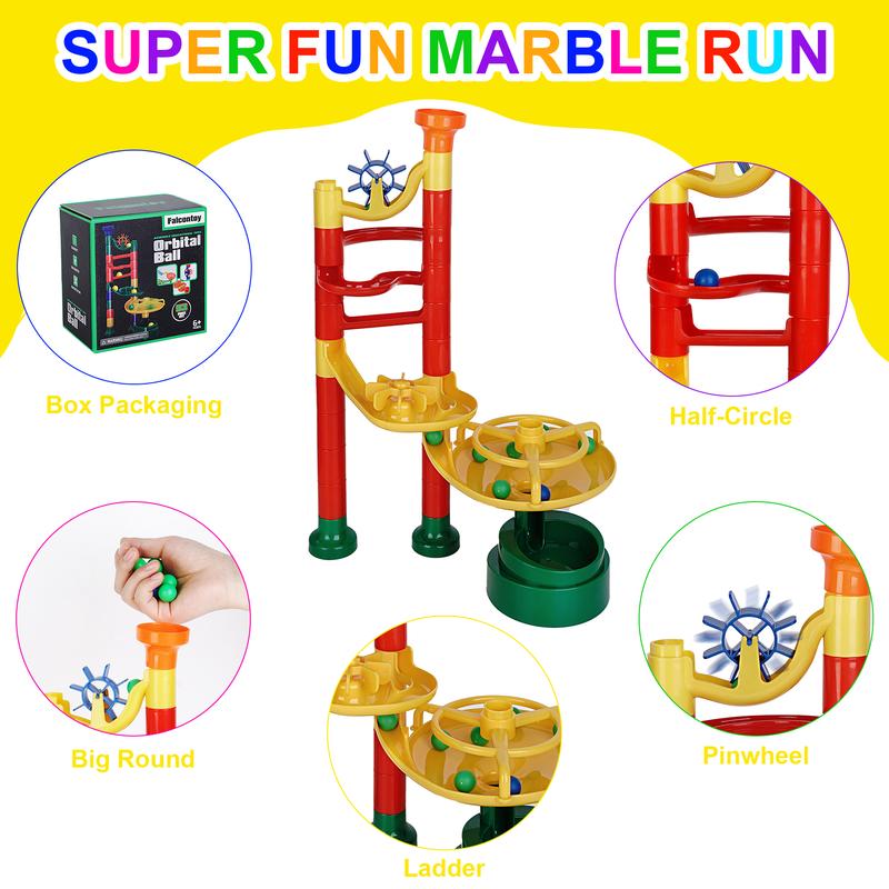 Marble Run Building Blocks Set -STEM Toy for Kids - Marble Run Construction Toy Gifts for 6 7 8 9 10 Year Old Boys and Girls… (53)