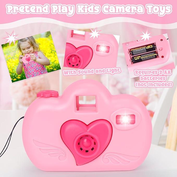 CRISTMAS GIFT 35PCS Little Girl Purse Toy Set with Pretend Makeup and Accessories - Perfect for Imaginative Play and Pretending to be Just Like Mom!