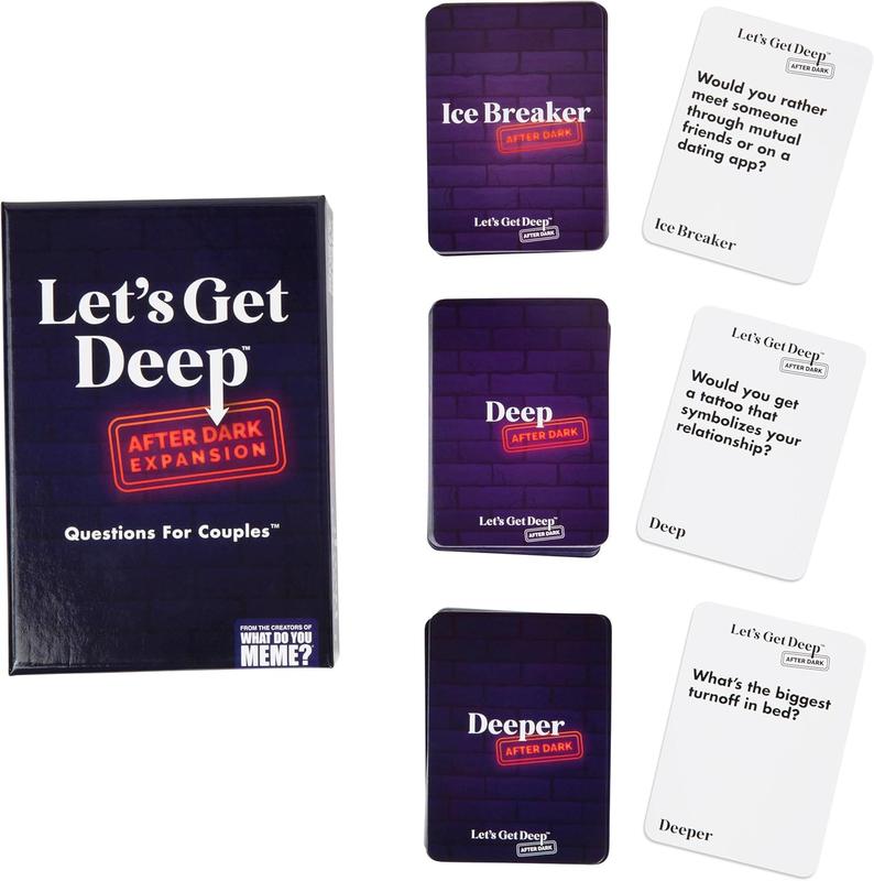 BIG SALE 51% Let's Get Deep: After Dark Expansion Pack by Relatable, Designed to Add on to The Let's Get Deep Core Game, Great for Couples Gifts, Wedding Registry Gifts, Includes 150 Cards