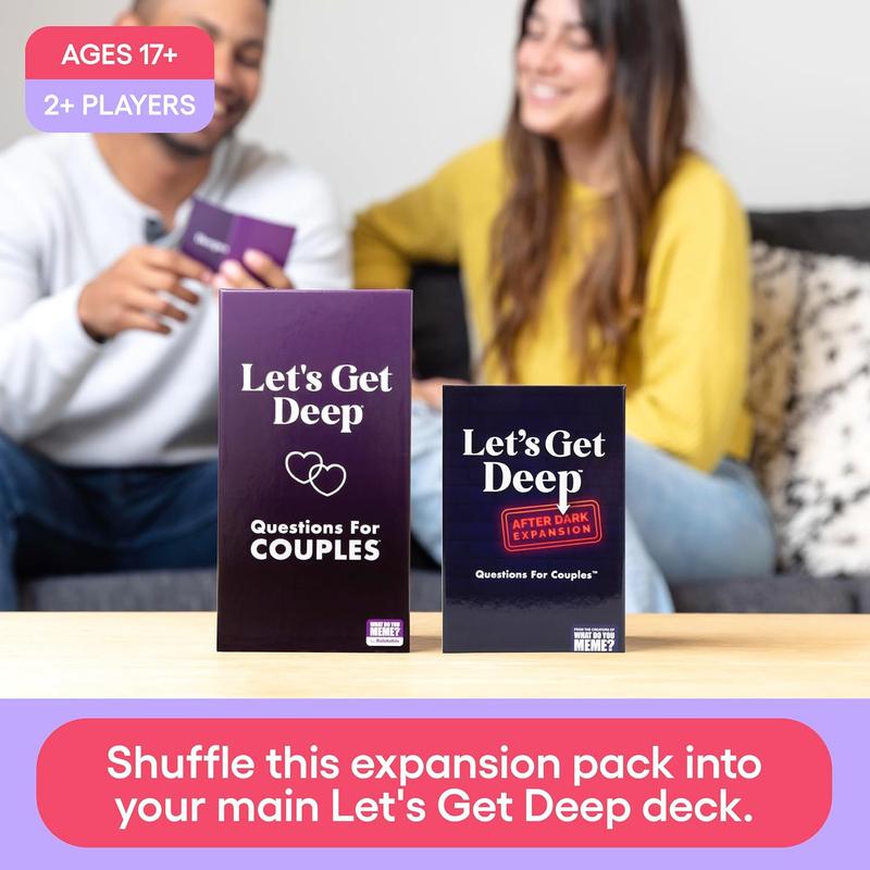 BIG SALE 51% Let's Get Deep: After Dark Expansion Pack by Relatable, Designed to Add on to The Let's Get Deep Core Game, Great for Couples Gifts, Wedding Registry Gifts, Includes 150 Cards