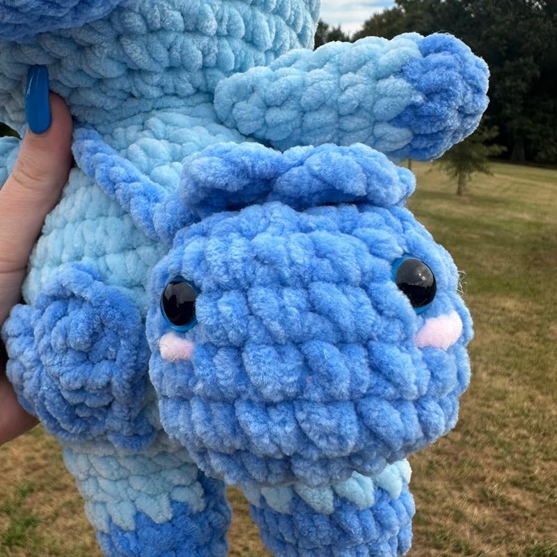 Crochet Blueberry Cow