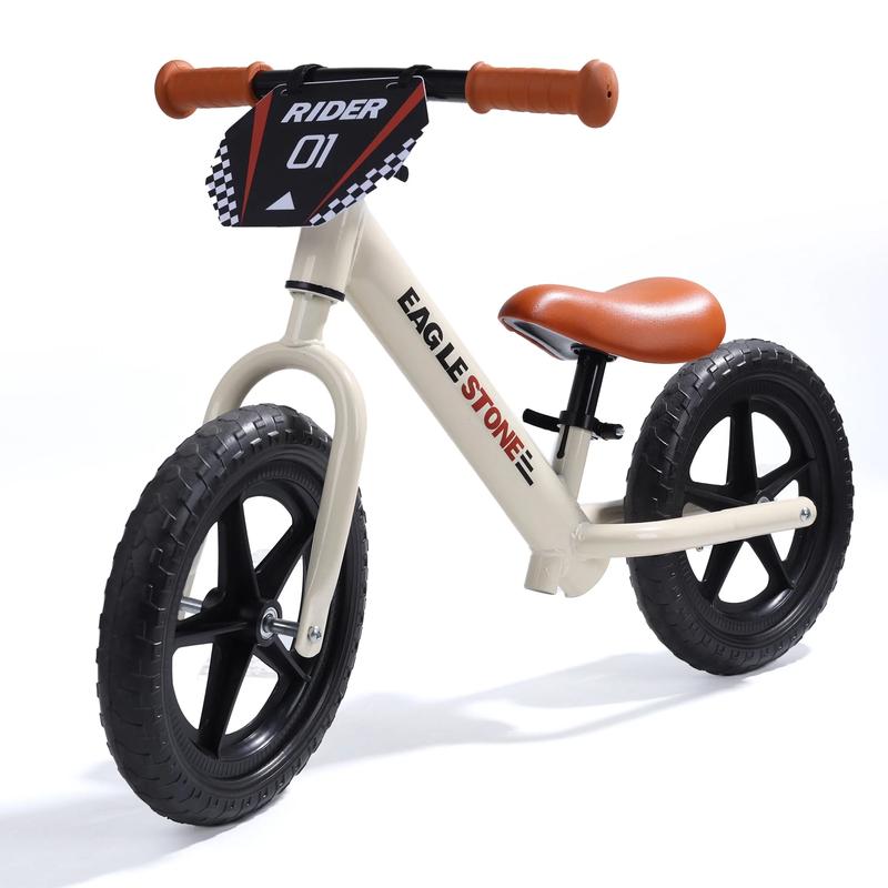 Balance Bike Ride on Toys Balance Bike No Pedal Training Bicycle with Adjustable Seat Birthday Toy Gift