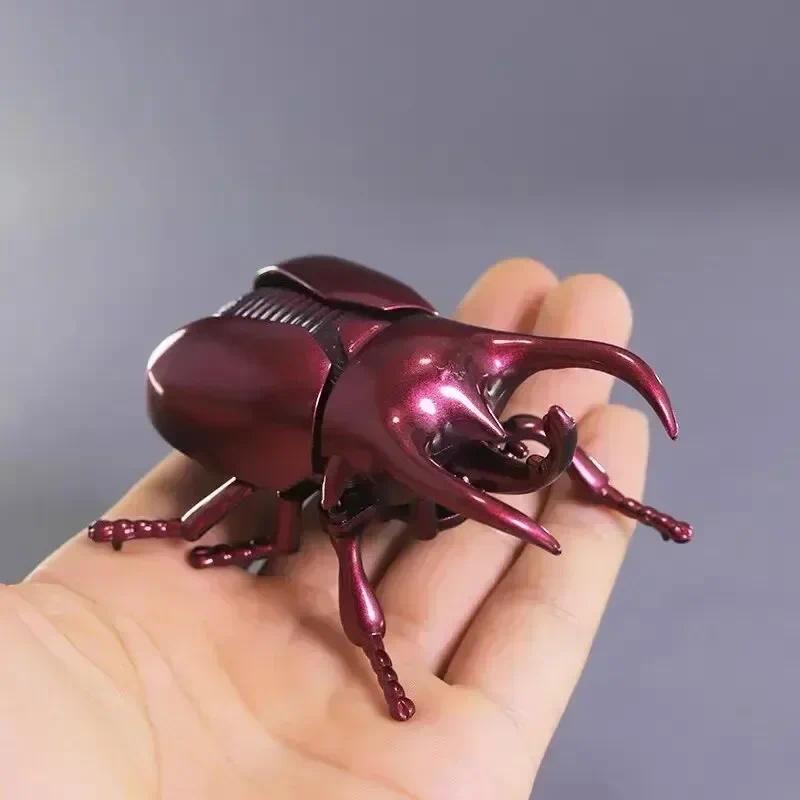 1PC Wind-Up Beetle Creative Prankster Animated Insect Model Scarab Beetle Children's Battle Wind-Up Toy Home Insect Decoration