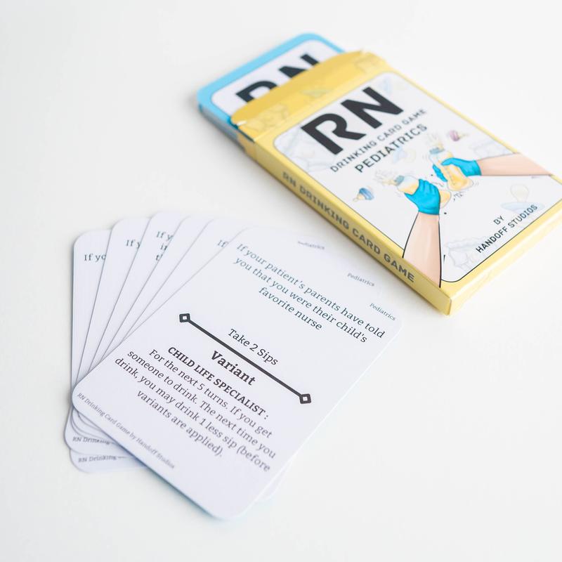 RN Drinking Card Game Pediatric Expansion Pack - Additional Cards to Give a Fun Twist to the Base Game