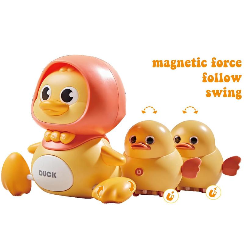 Music Duck Toy Set with 2 Ducks,   Kids Toys for Boys Girls Swing Walking Lights Dancing Infant Tummy Time Toys Christmas Birthday Gifts