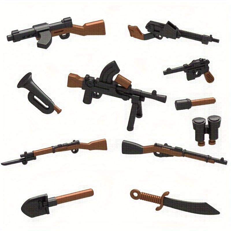 Military Building Blocks Toy Kit, Little Gun Weapons, Weapons Accessories Gift