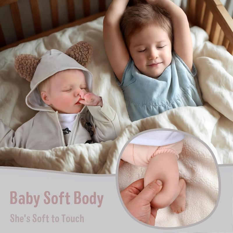 BABESIDE Lifelike Reborn Baby Dolls - 17Inch Soft Vinyl Realistic-Newborn Baby Dolls Poseable Real Life Baby Doll Boy with Gift Box for 3+ Years Olds