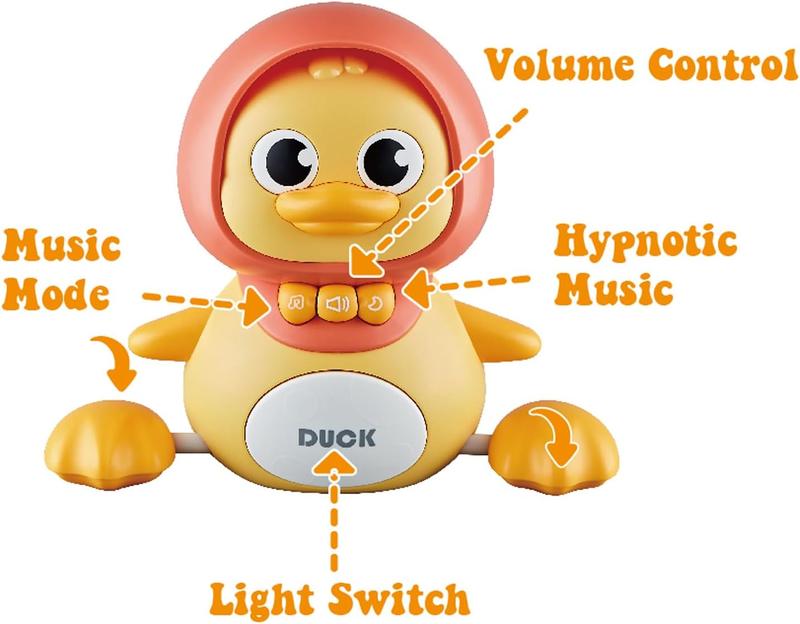 Music Duck Toy Set with 2 Ducks,   Kids Toys for Boys Girls Swing Walking Lights Dancing Infant Tummy Time Toys Christmas Birthday Gifts