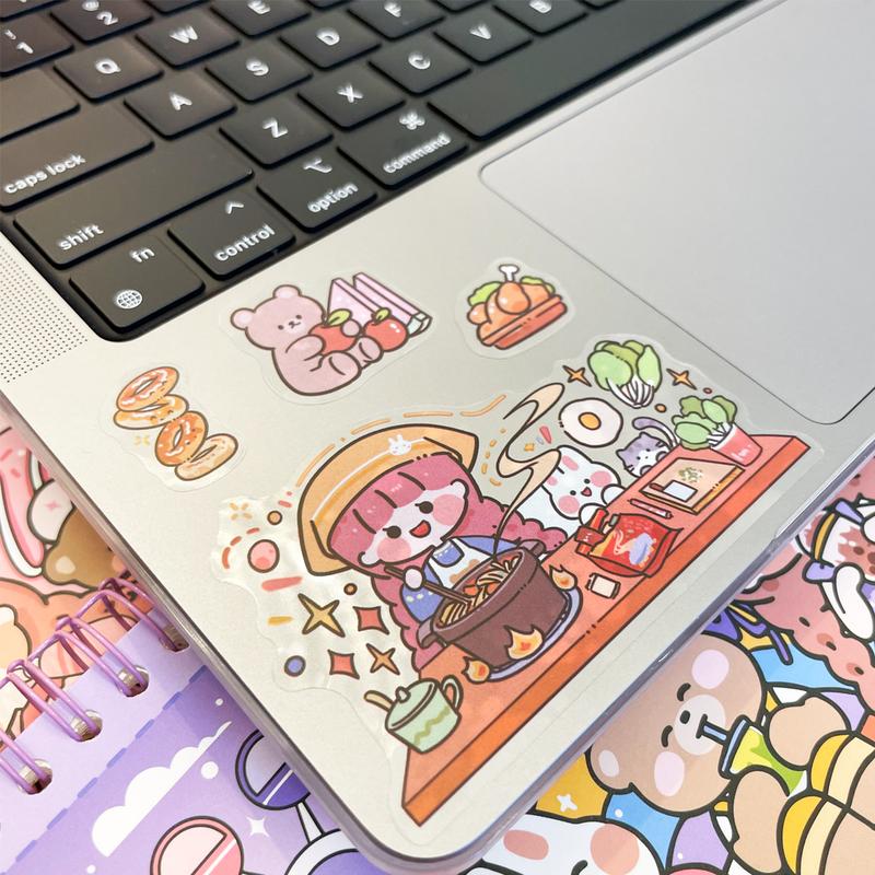 Cute Waterproof PET Sticker Book with 1000+ Anime Waterproof Stickers for Scrapbooking, Journals, and Personalizing Belongings self adhesive decor DIY