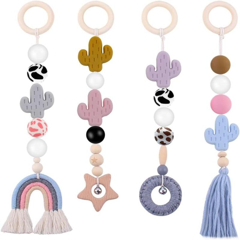 Cow Pattern Silicone Bead, 30pcs DIY Jewelry Making Supplies for Bracelet Necklace Keychain Mobile Phone Chain