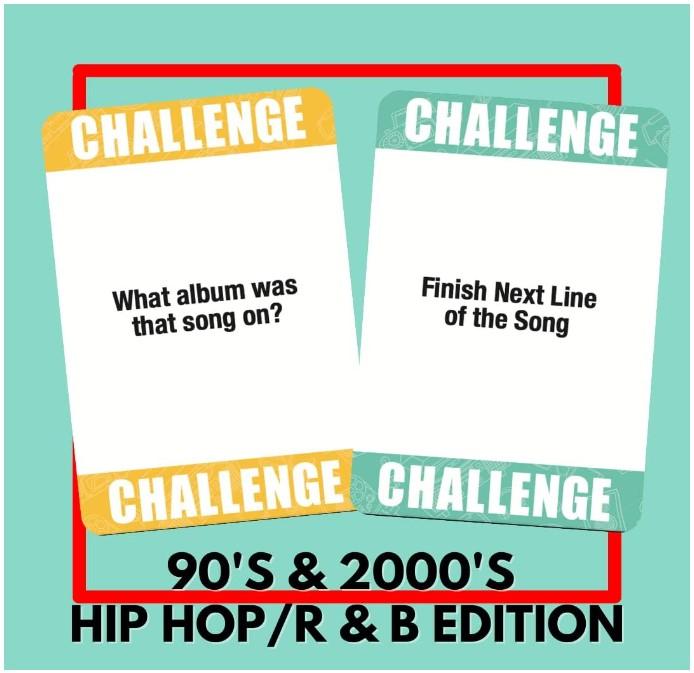 Lyrically Correct Music Trivia Card Game | Multi-Generational Family Gatherings, Adult Game Night and Fun Trivia (90's and 2000's Hip Hop and R&B)