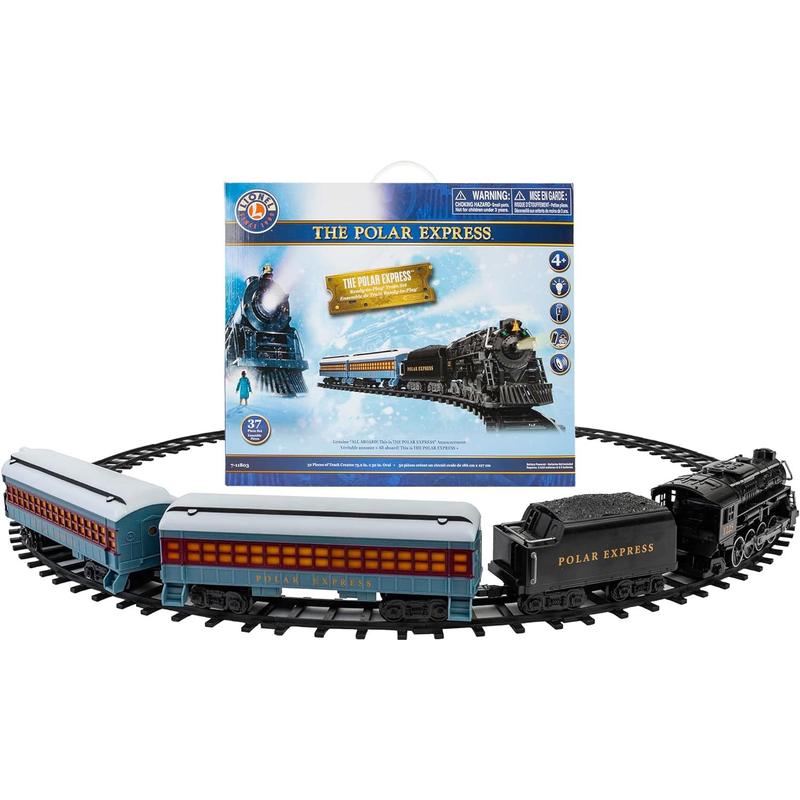 Lionel The Polar Express Ready-to-Play Set, Battery-Powered Berkshire-Style Model Train Set with Remote