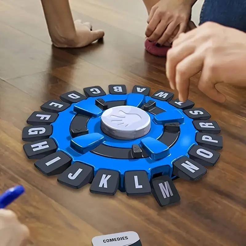 Games for Adults,Word Game Timer,Fast-Paced Fun Family Card Game in Portable Packaging,Race Against The Timer to be The Last Player,Learning Game Great for All Ages (Blue)