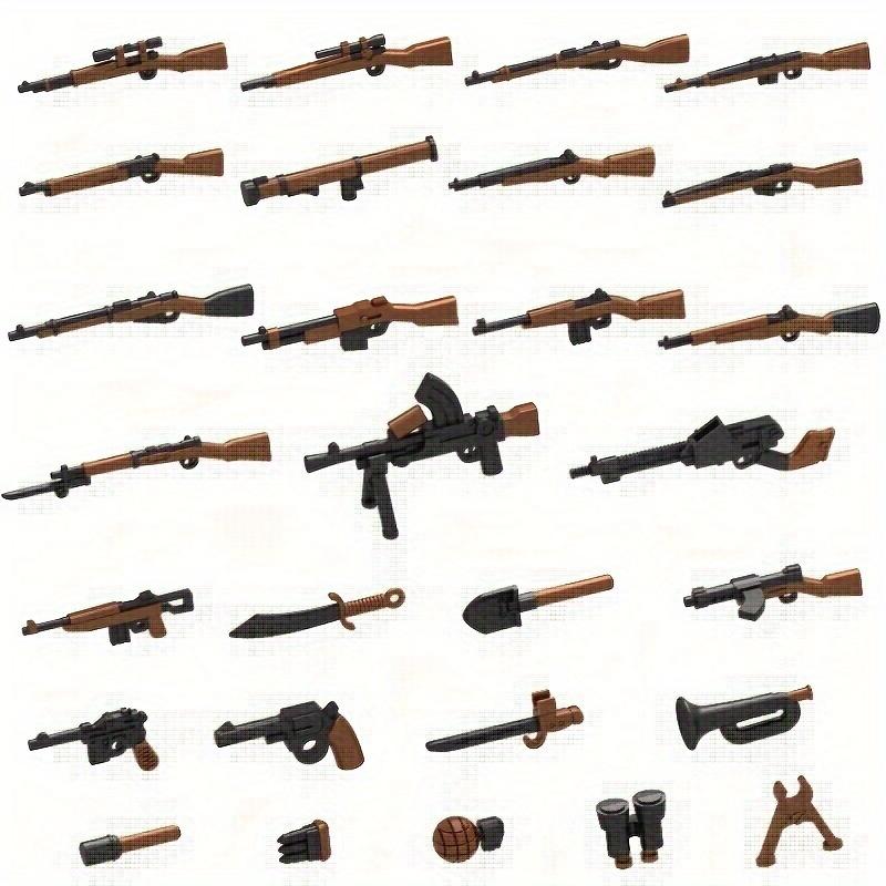 Military Building Blocks Toy Kit, Little Gun Weapons, Weapons Accessories Gift