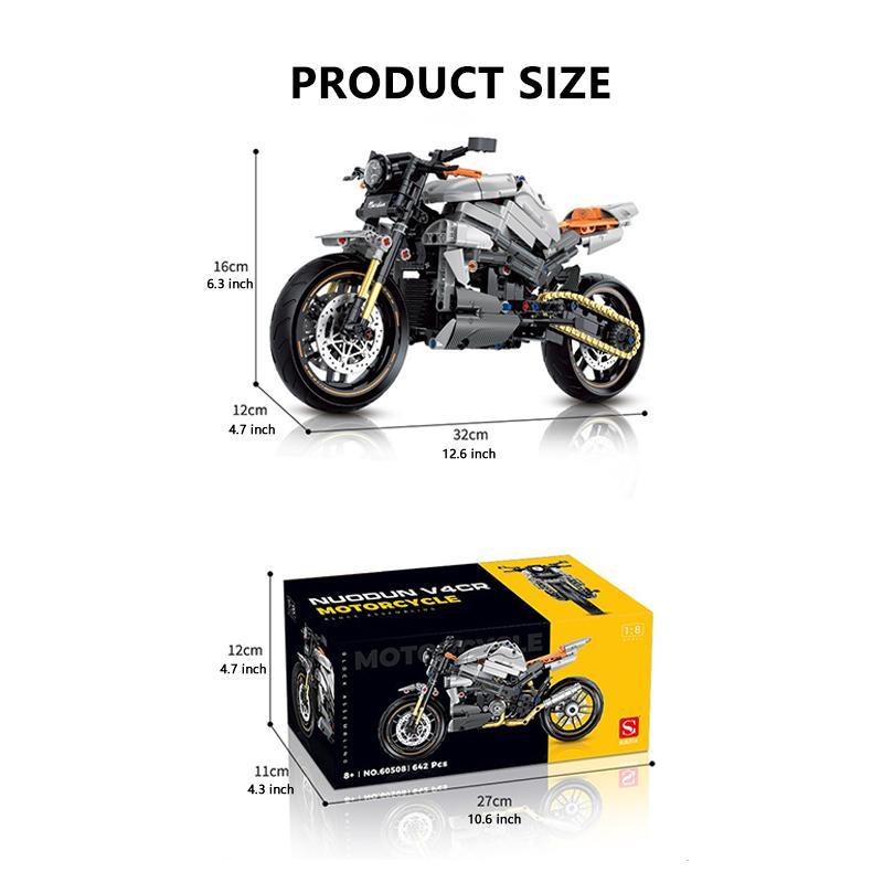 Advanced Building Set for Adults, 1 Box Iconic Motorcycle Model for Build and Display Makes A Great Gift for Fans Of Yamaha Vehicles Or Motorcycle Collectibles