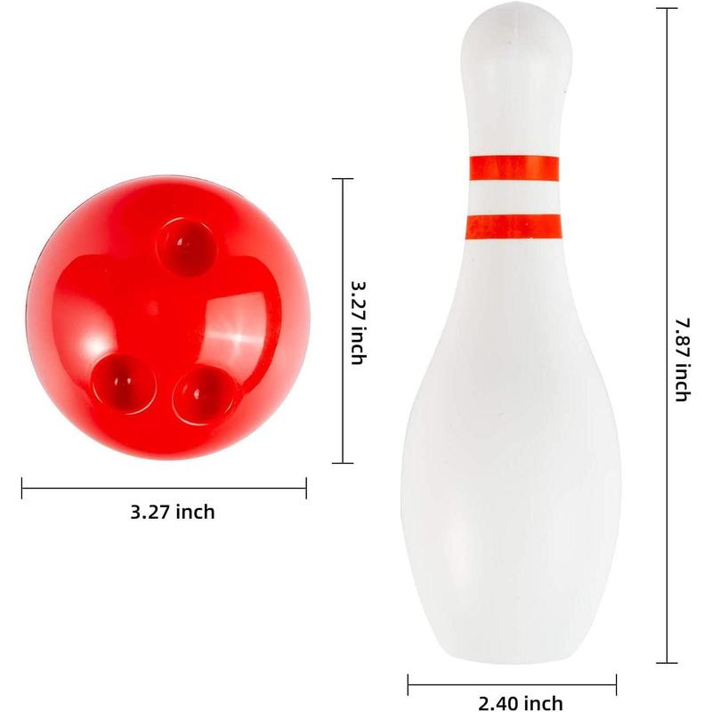 Light up Bowling Toy, Relaxing Light Up Kids Bowling Set, Includes 6 Pins and 1 Ball Kids Educational Game Toys Indoor & Outdoor for Boys Girls